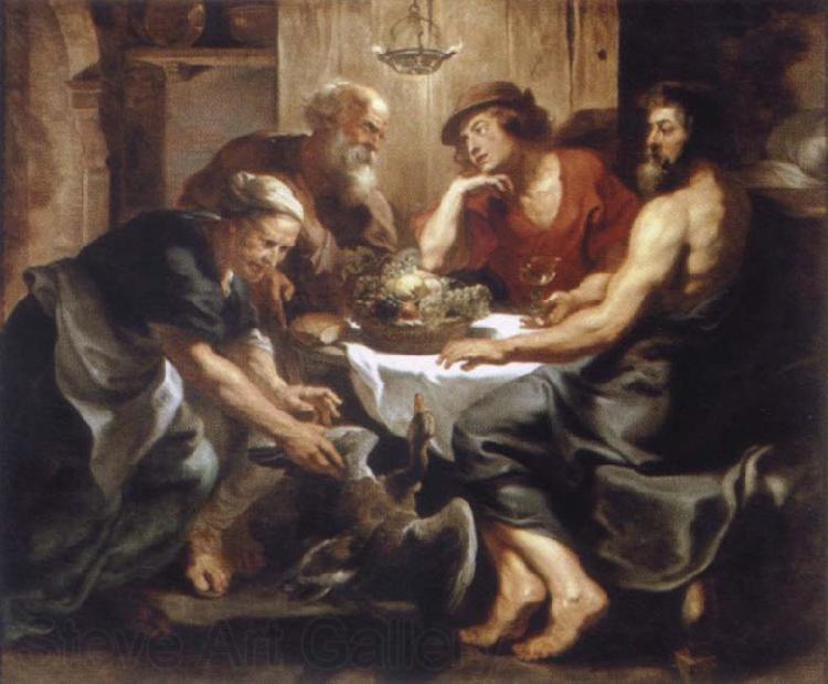 Peter Paul Rubens Workshop Jupiter and Merkur in Philemon Norge oil painting art